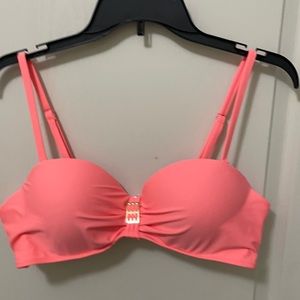 Coral XL padded bikini top.